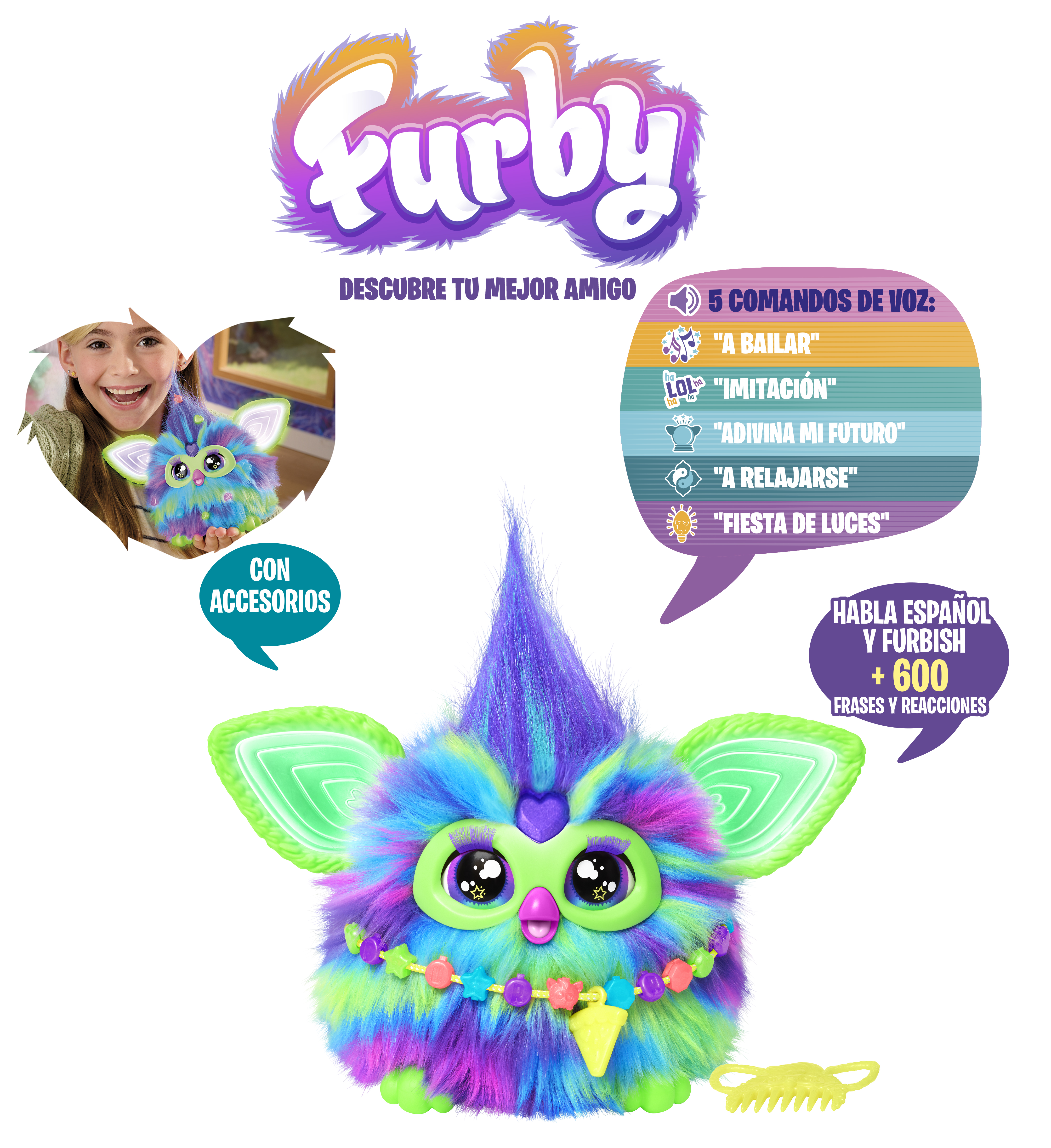 furby aurora furbealis ( hasbro - f8901105 )