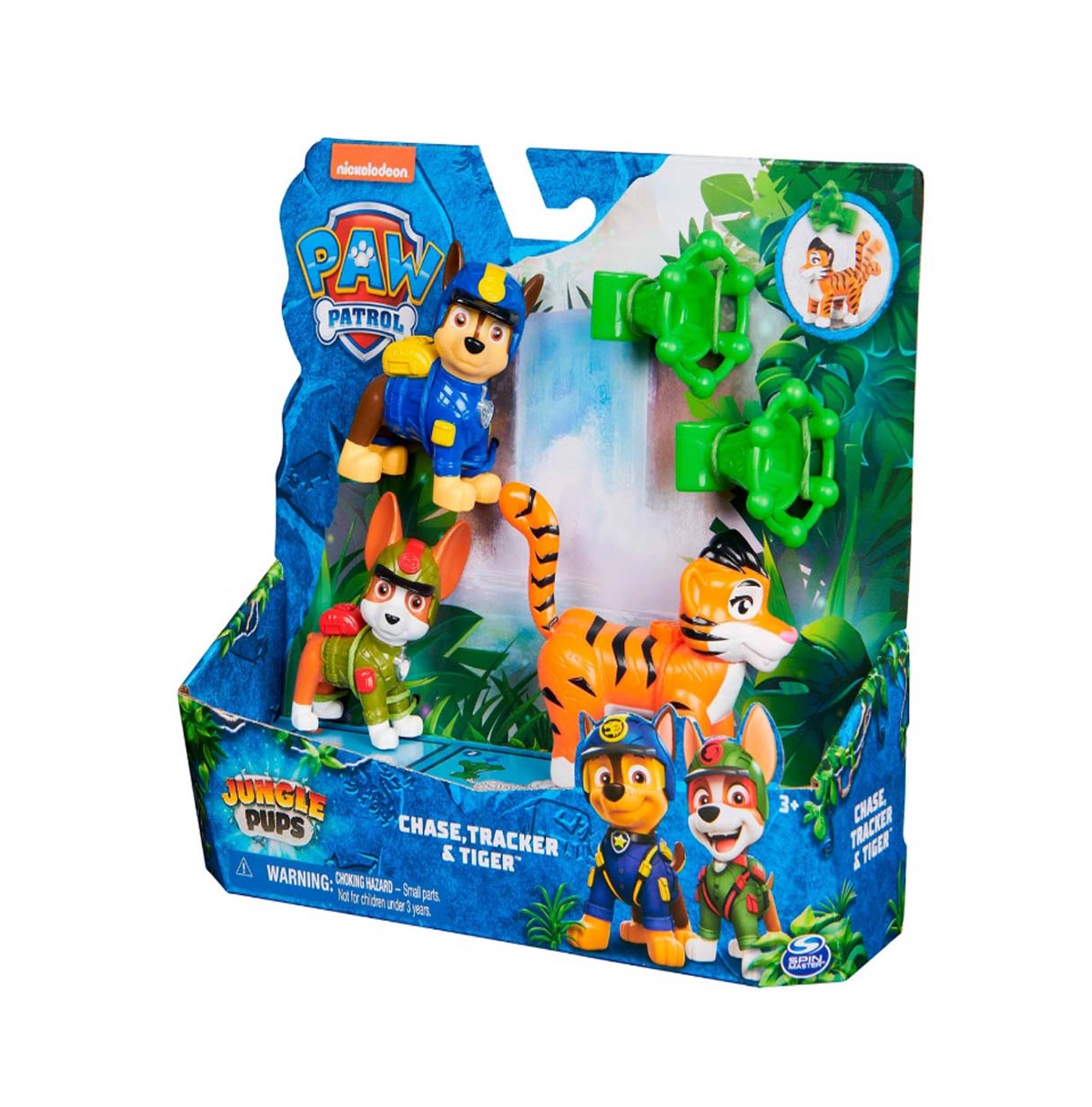 paw patrol figura jungle chase y tracker (spin master - 6068629)