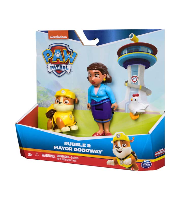 paw patrol figura hero pup core rubble ( spin master - 6070749 )