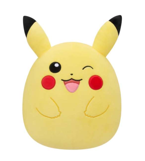 squishmallows pikachu guiño 35 cms ( bizak - 63220042 )