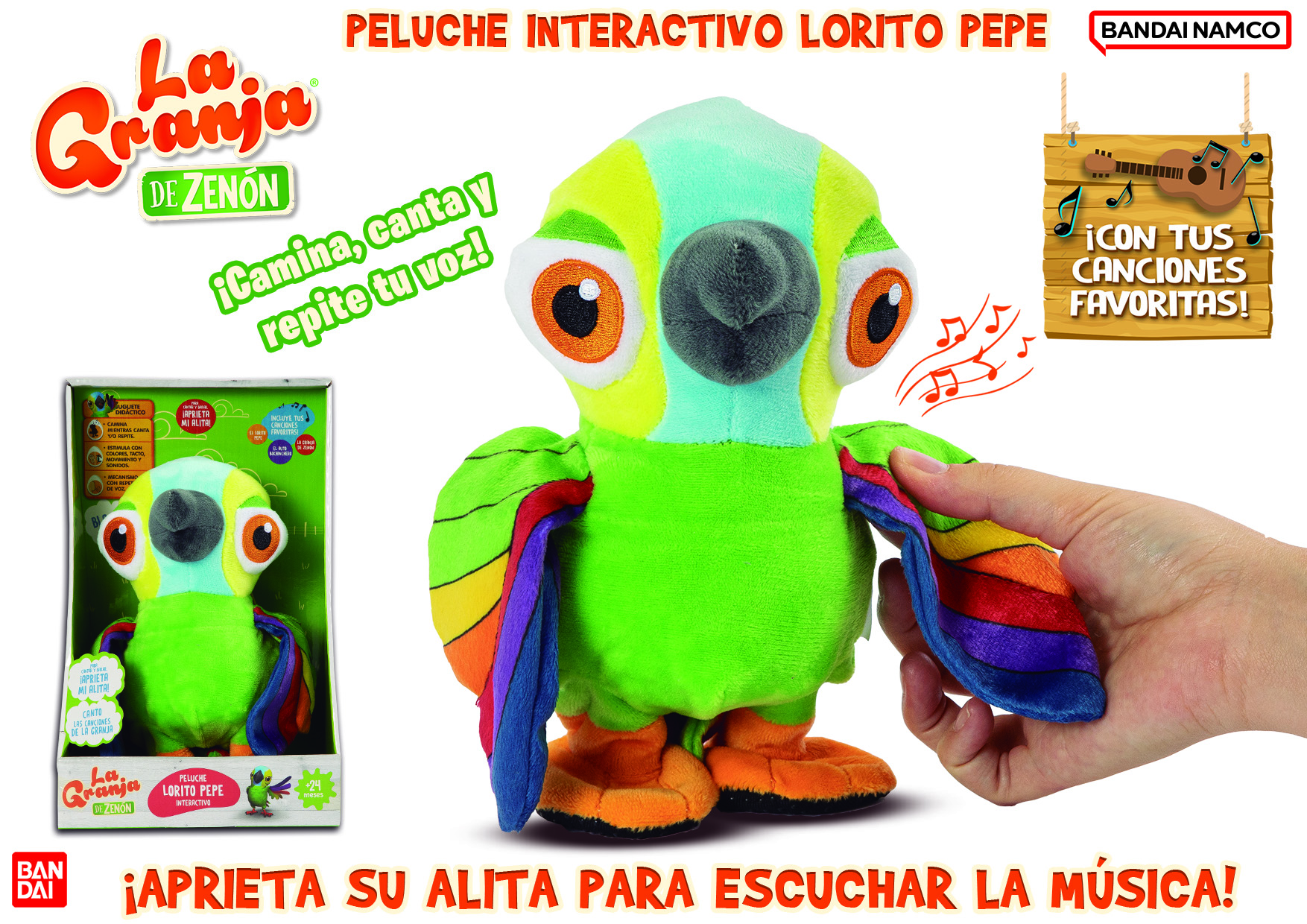 la granja de zenon lorito pepe (bandai - 80020)