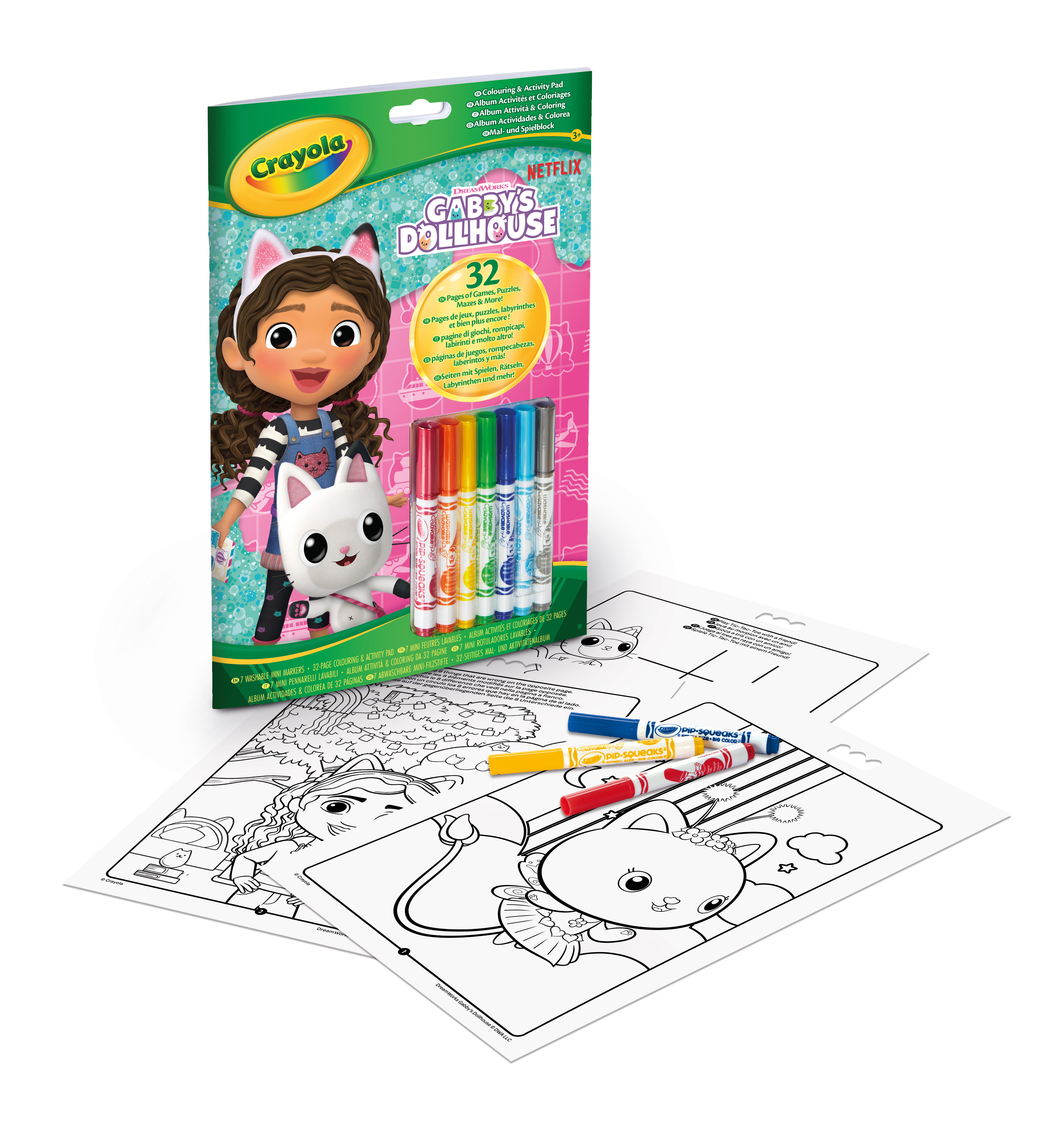 crayola libro colorear gabby´s dollhouse (04-7024)