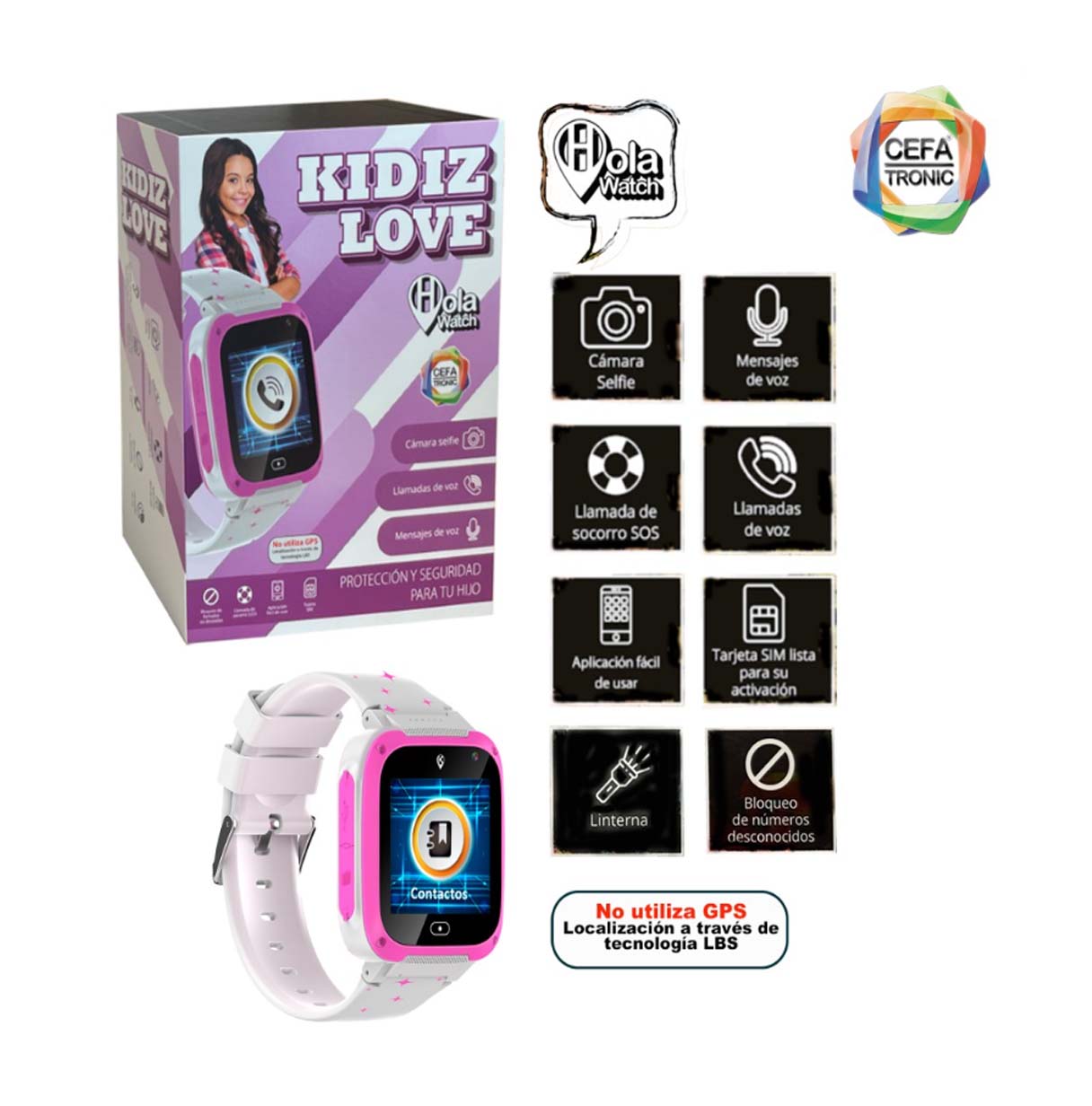 holawatch reloj inteligente urban love   (cefa - 01131 )