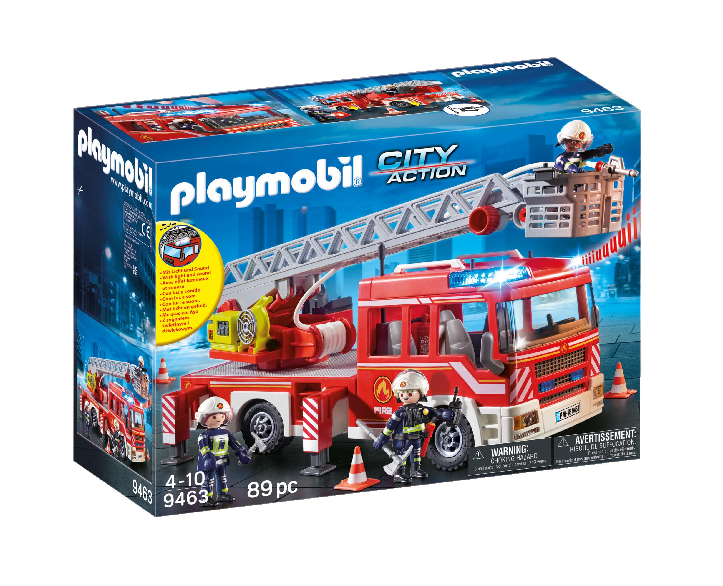 playmobil camion bomberos escalera ( 9463 )