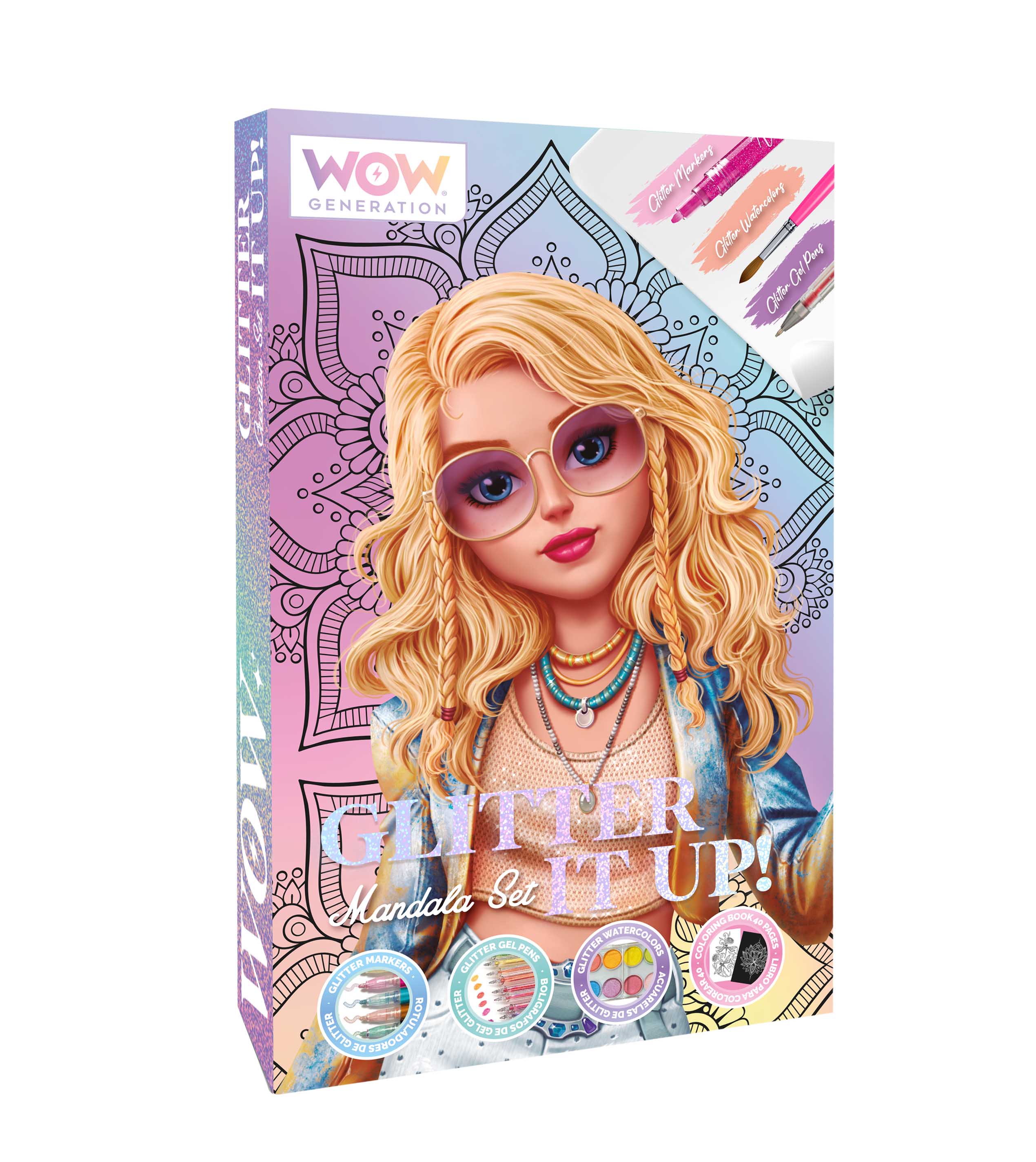 wow generation kit de arte mandala    ( kids licensing - wow00084 )