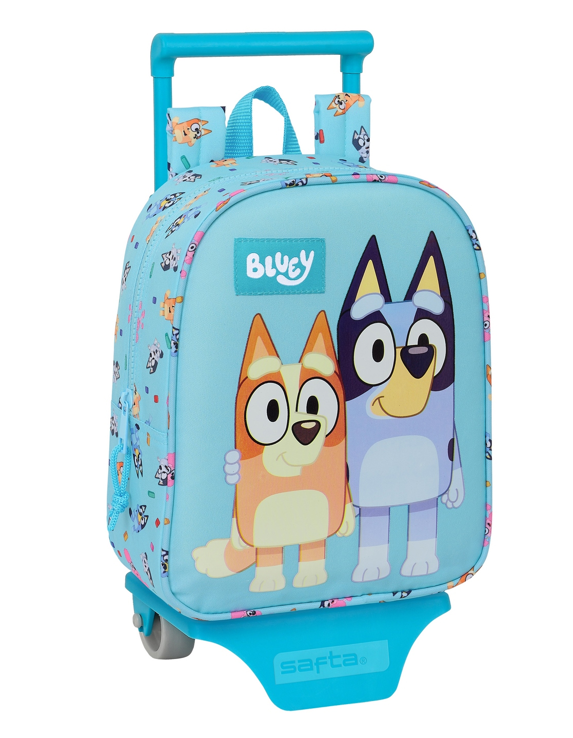 bluey mochila infantil con carro (safta - 612433280  )