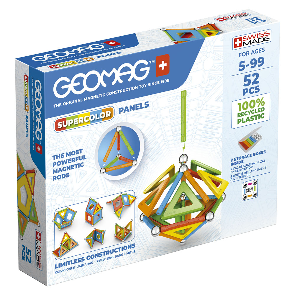 geomag green supercolor 52 piezas ( toy partner - 00378 )