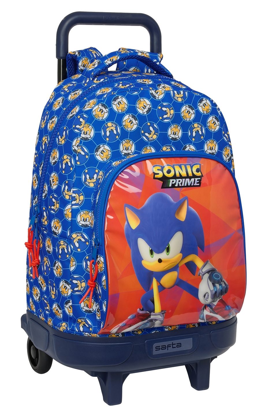 sonic prime mochila grande con ruedas  ( safta - 612495918 )