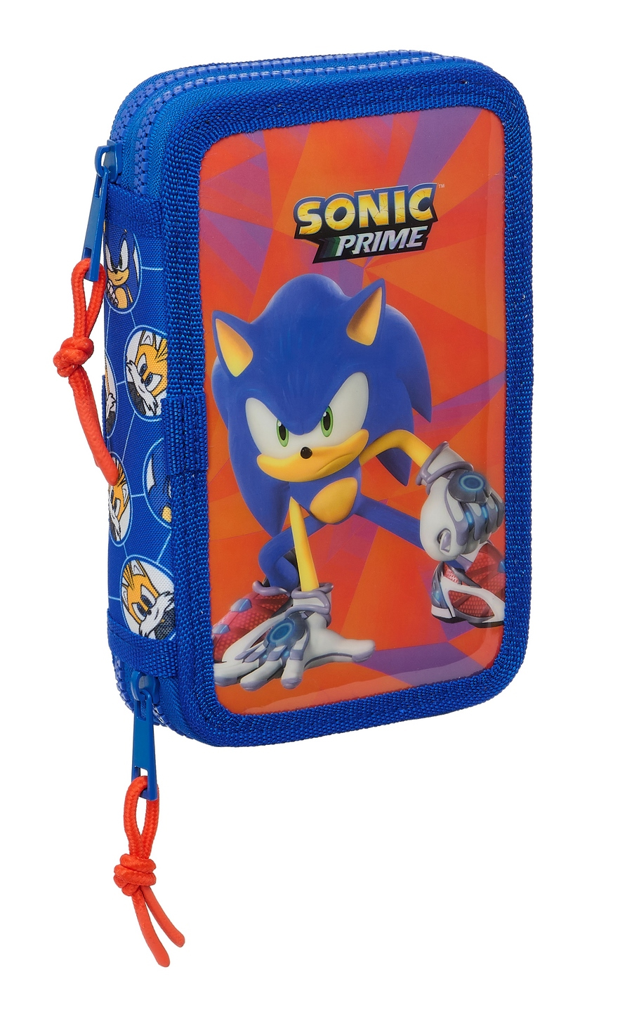 sonic prime plumier doble pequeño 28 piezas ( safta - 412495854 )