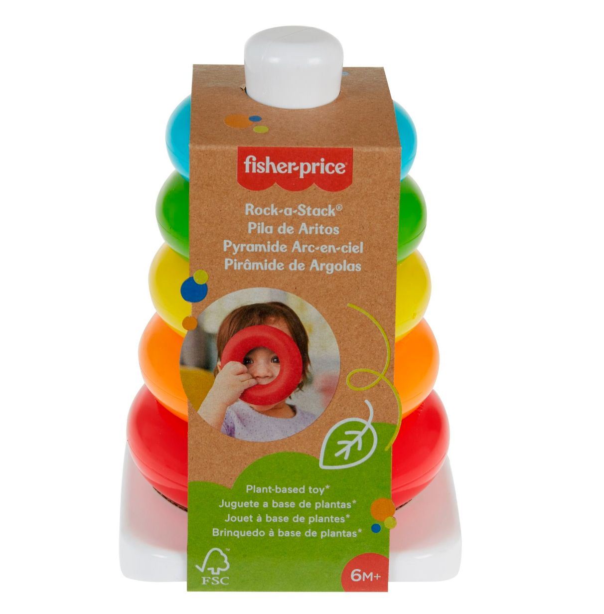 fisher-price pirámide balanceante eco (mattel grf09)