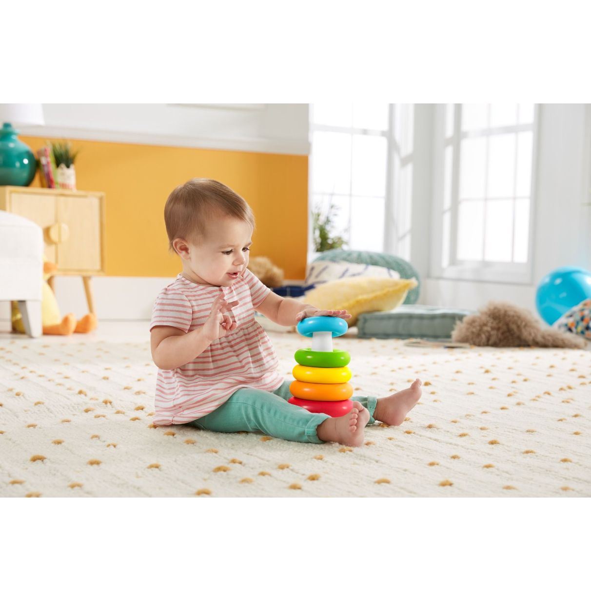 fisher-price pirámide balanceante eco (mattel grf09)