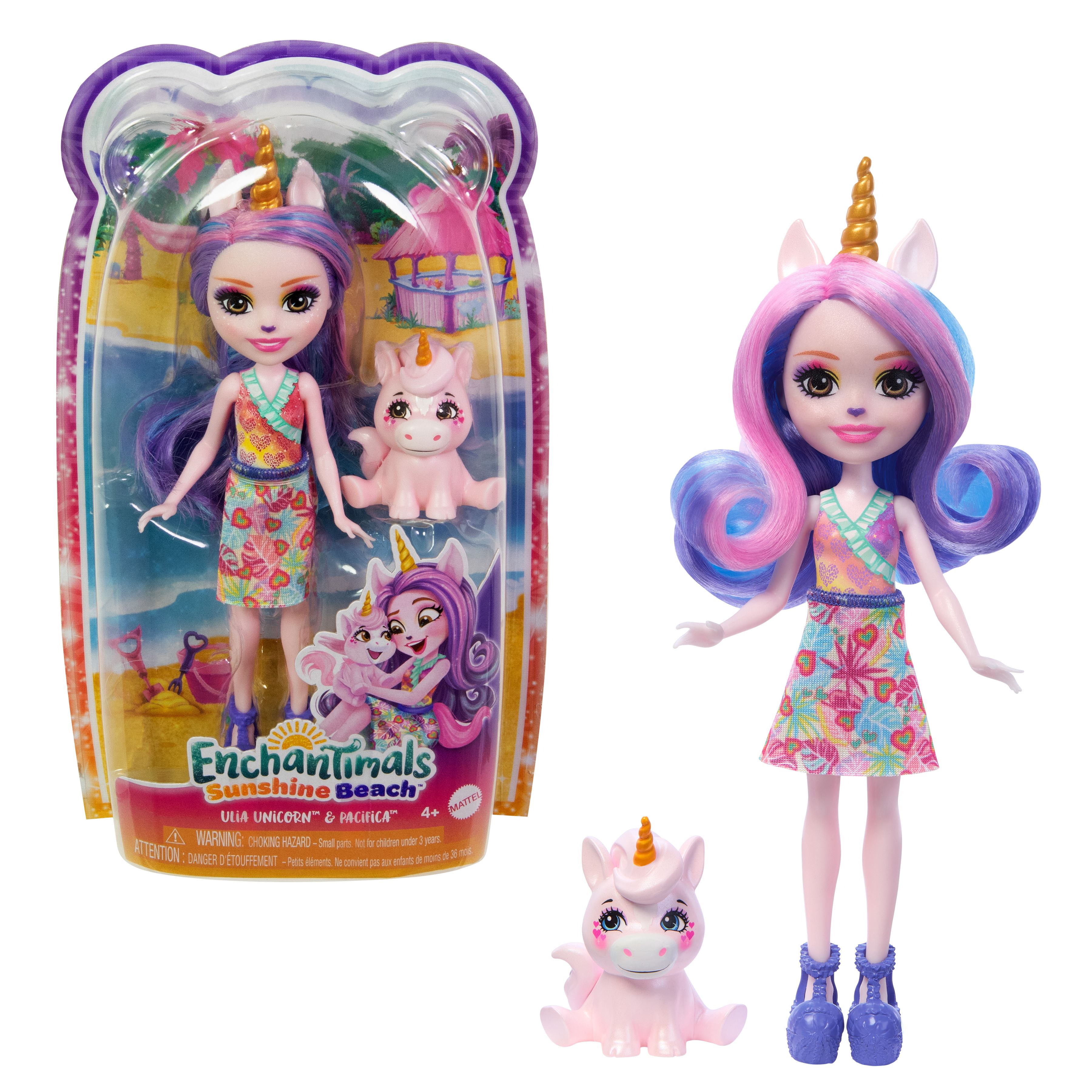 enchantimals sunshine island unicornio (mattel - hrx84)