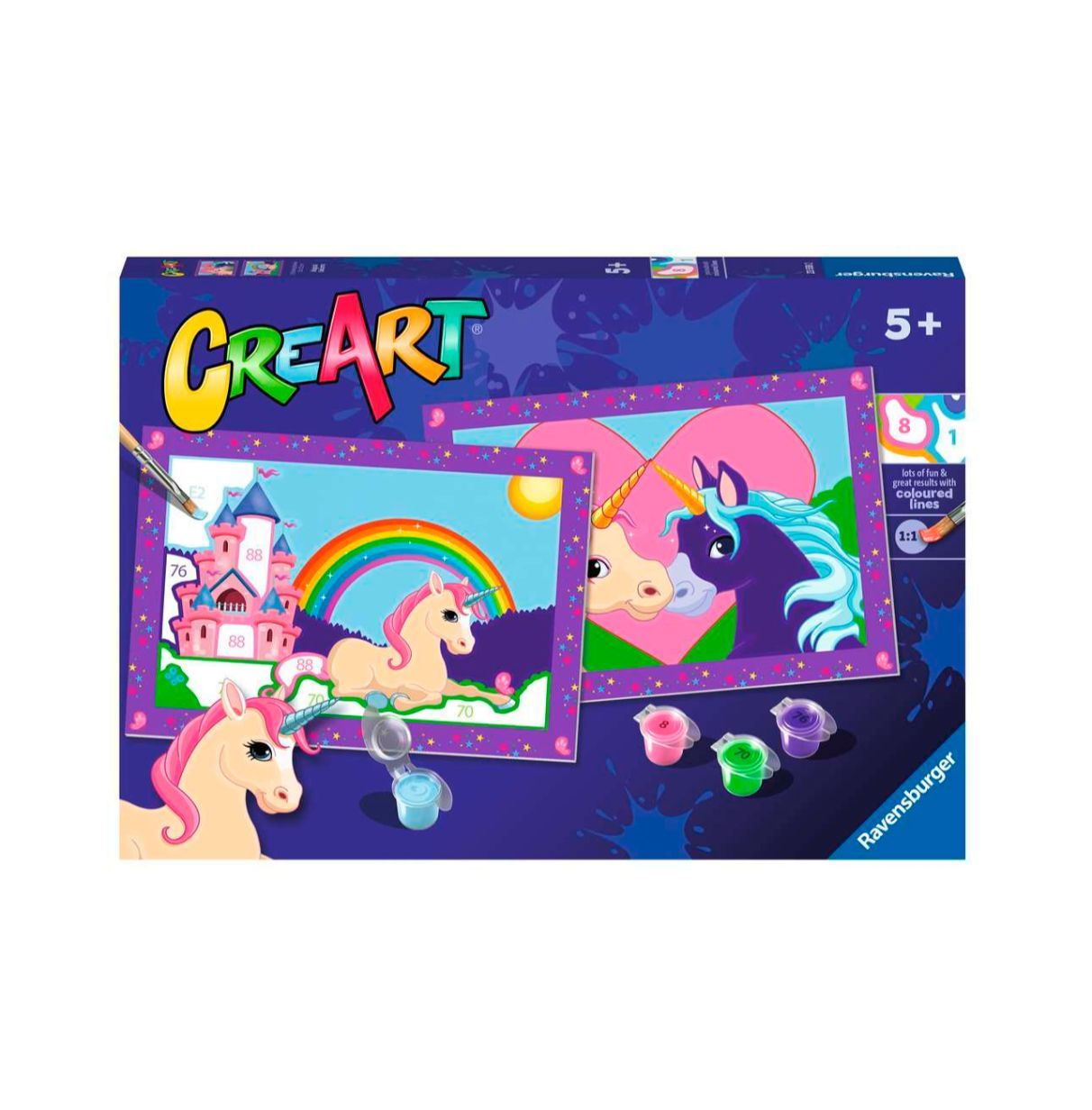 creart serie junior 2 x unicornios (ravensburger - 23558)