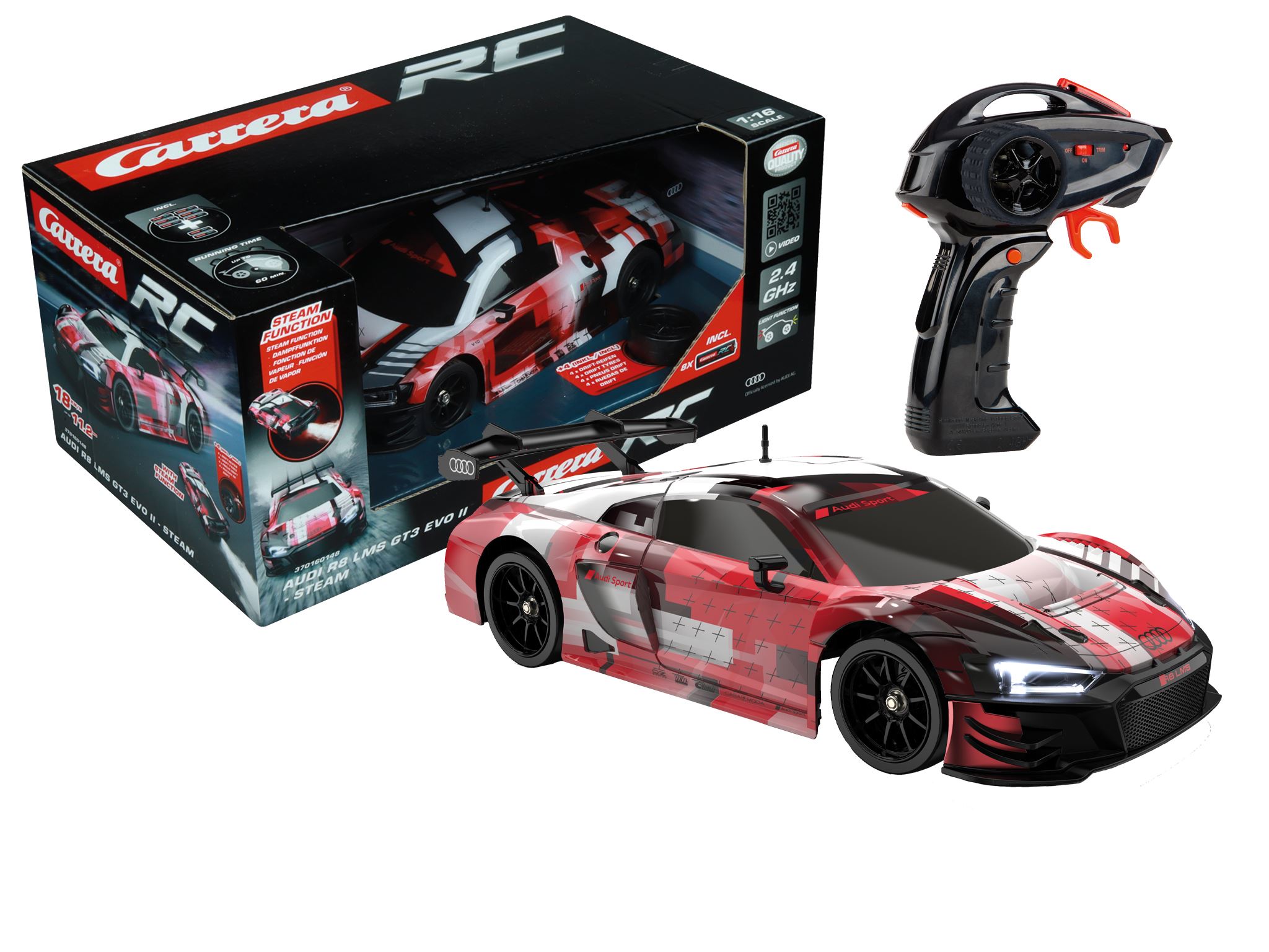 carrera coche r/c audi r8 gt3 lms evo ii ( soldatoys - 160148)