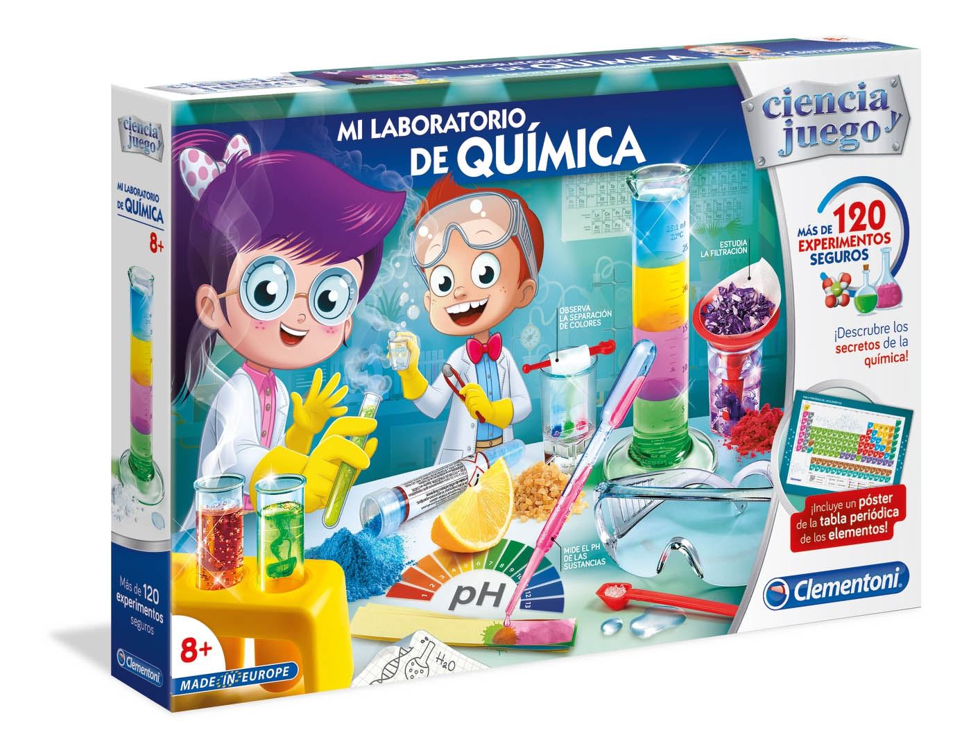 ciencia y juego laboratorio de quimica