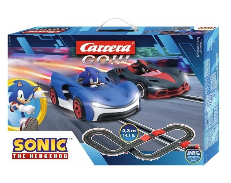 carrera go circuito sonic 4,3 metros (soldatoys - 63520)