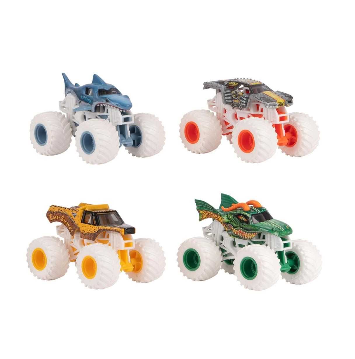 monster jam surtido die cast 1:64 pack 4 (spin master - 6053860)