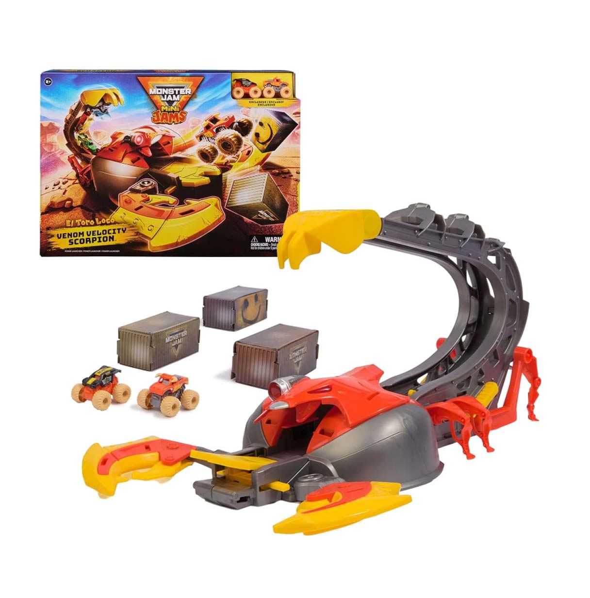 monster jam minis playset escorpion ( spin master - 6069752)