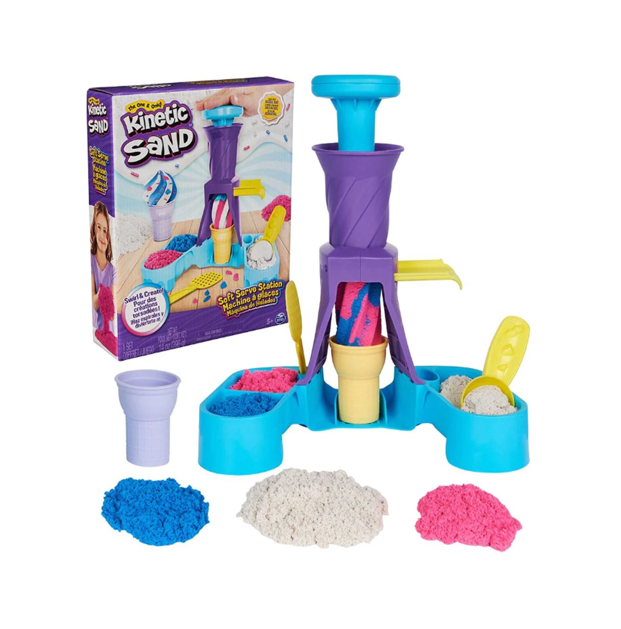 kinetic sand maquina de helados (spin master - 6068385)