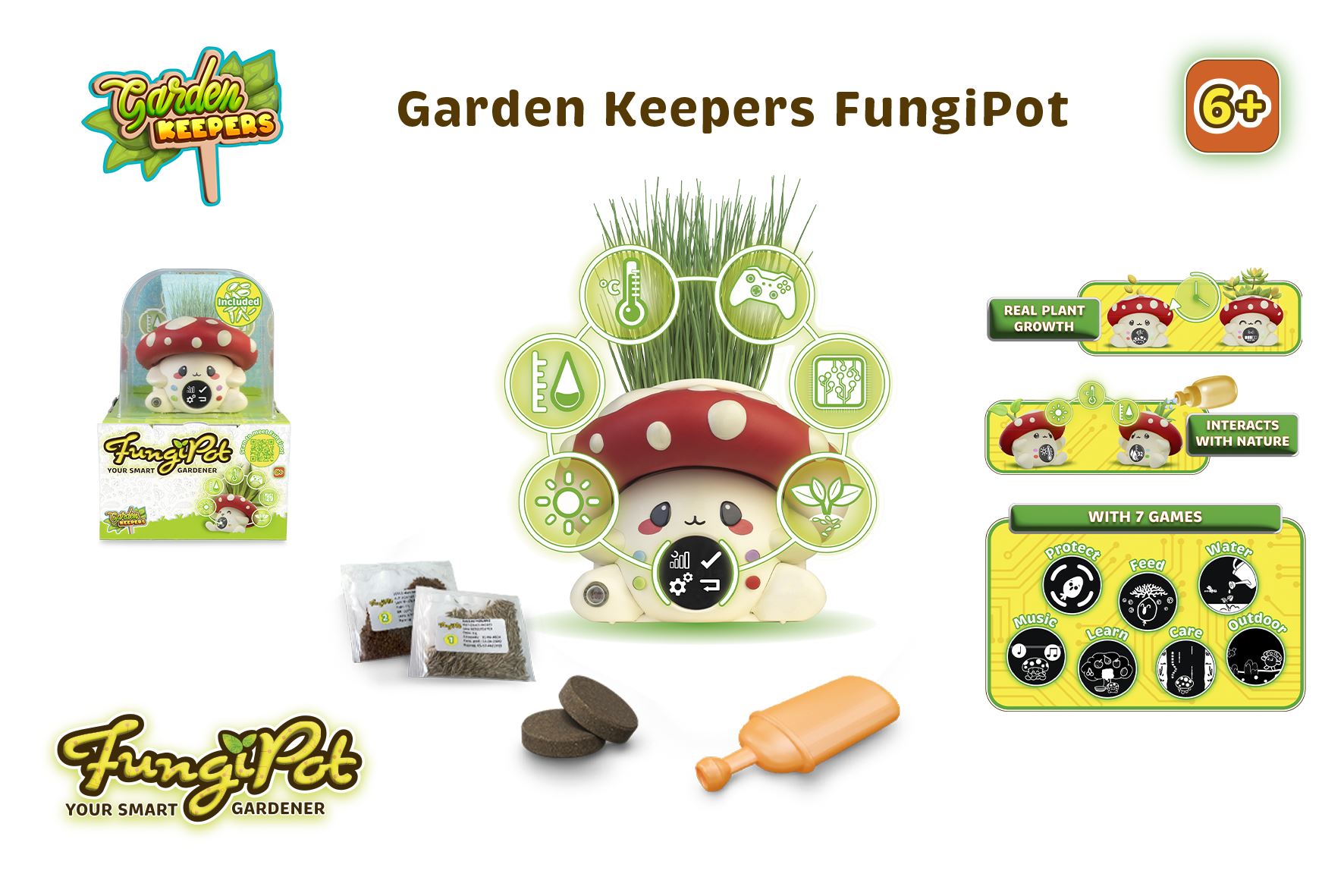 garden keepers fungipot mascota digital (famosa - gad00000)