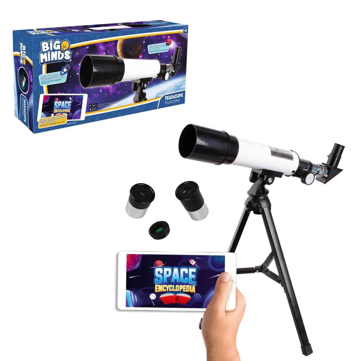 big minds telescopio astronomico (world brands - bm803440)