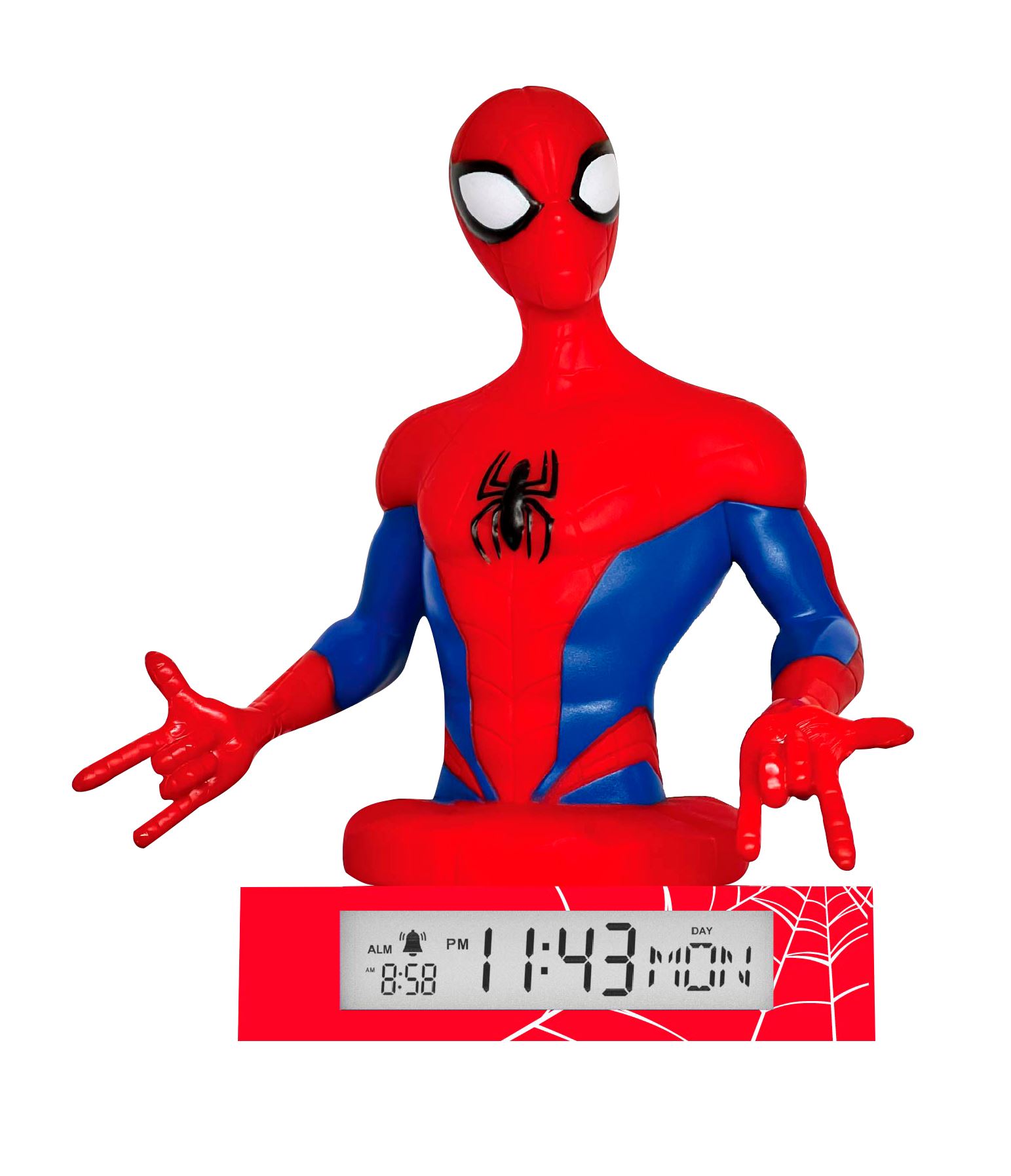 spiderman lampara 3d con despertador (kids licensing - spd3621)