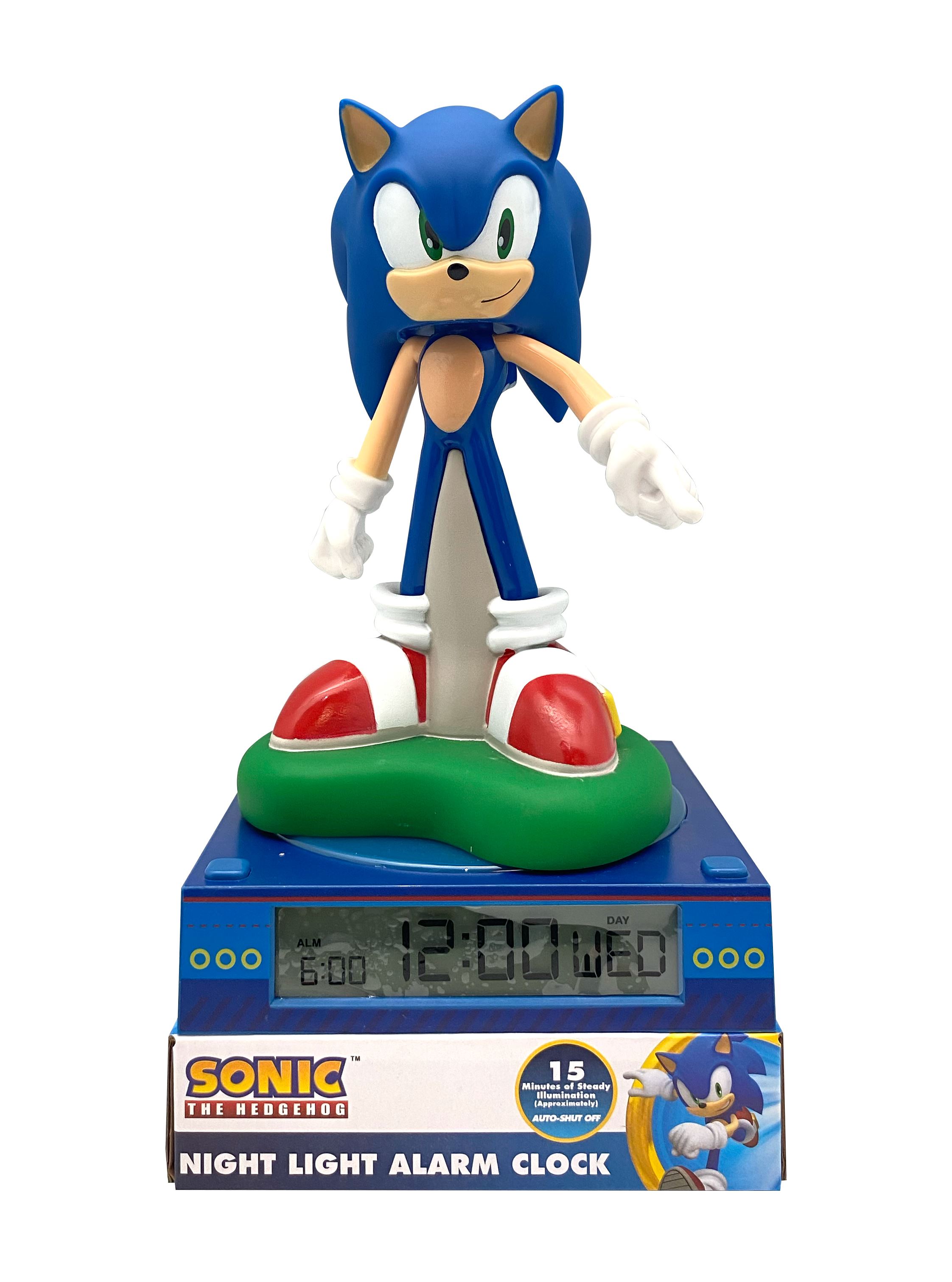 sonic lampara 3d con despertador( kids licensing - snc3023m)