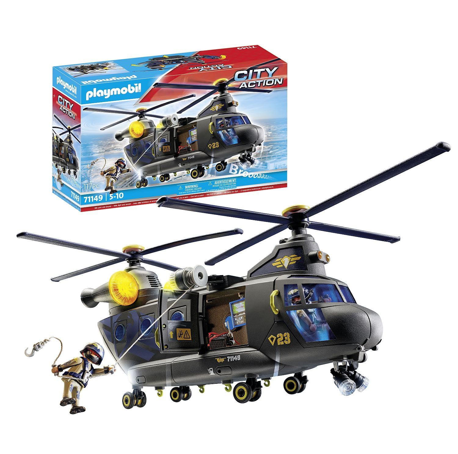 playmobil fuerzas especiales helicoptero ( 71149)