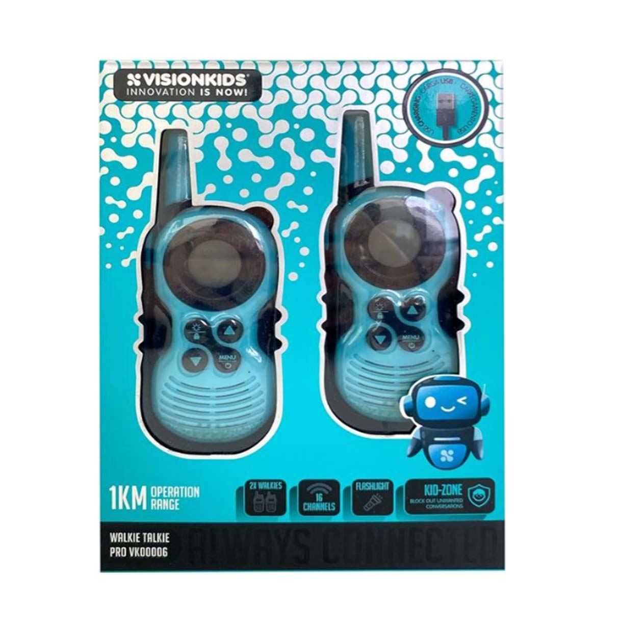 walkie talkie pro vision kids (kids licensing - vk00006)