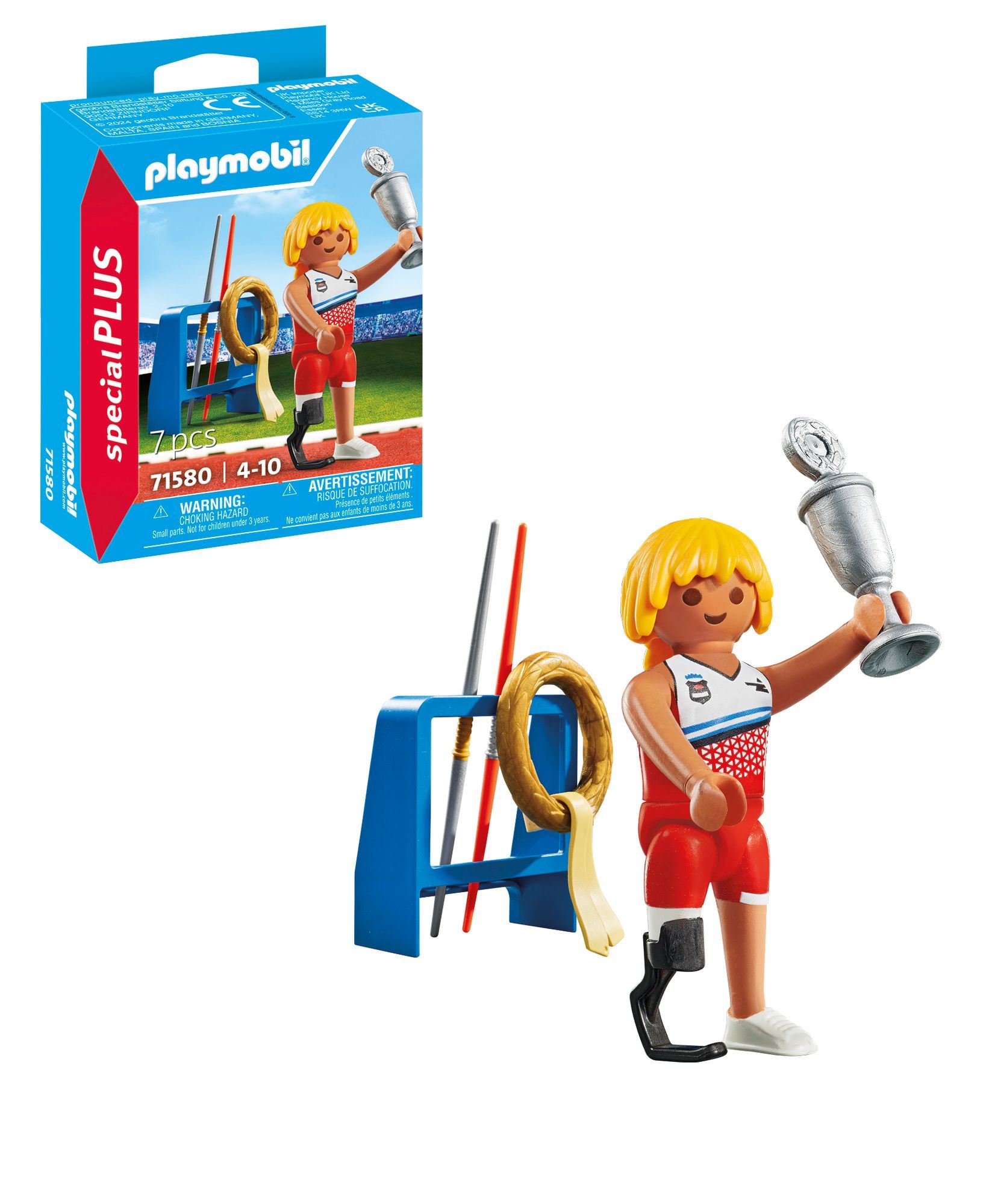 playmobil lanzador de jabalina ( 71580 )