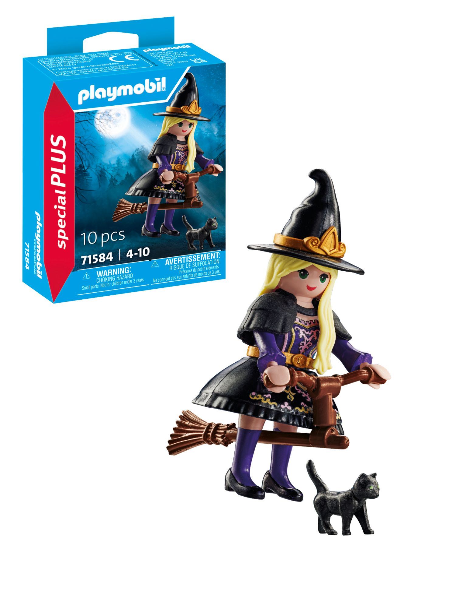 playmobil bruja con gato ( 71584)