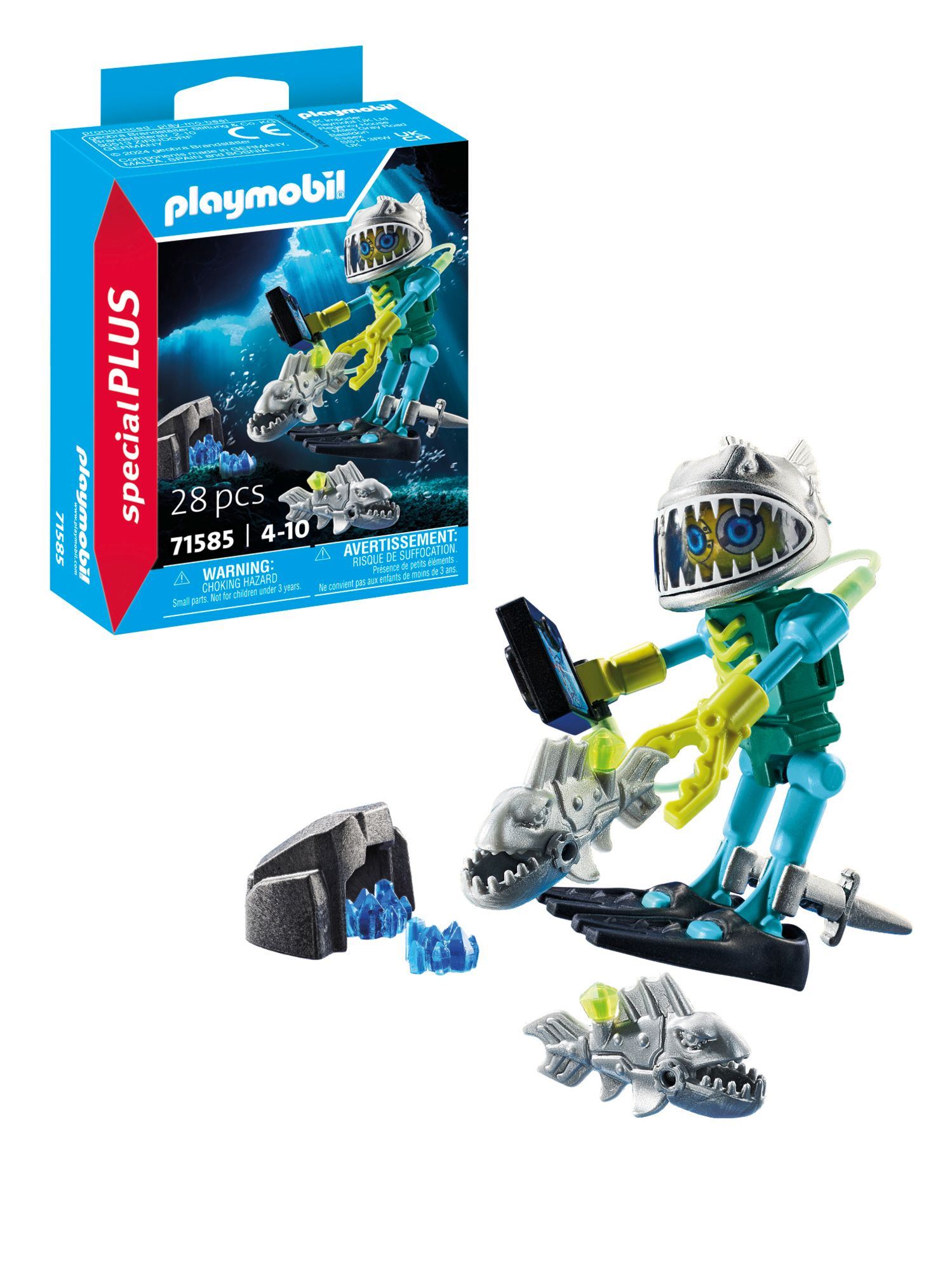 playmobil robot de buceo (71585)