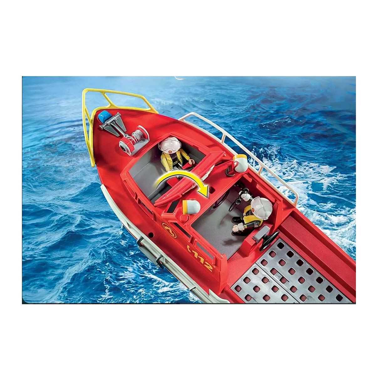 playmobil barco de rescate ( 71598)