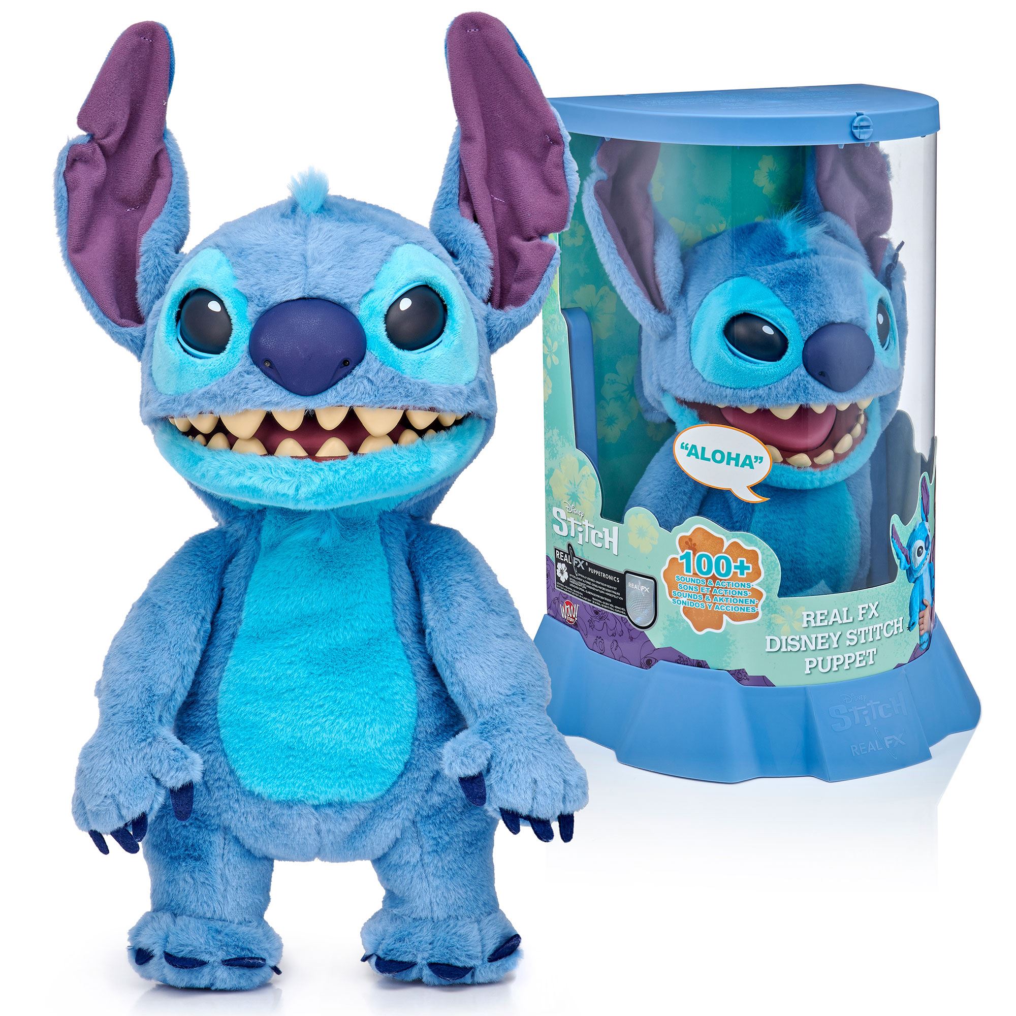 stitch disney real fx puppet ( famosa - ttc29000)