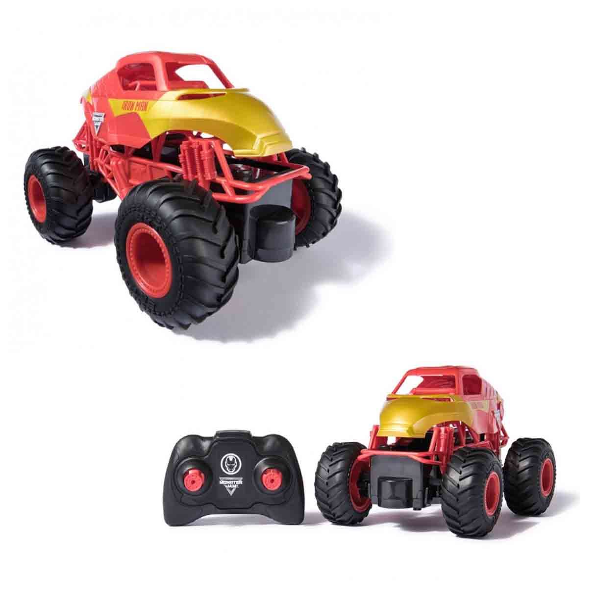 monster jam marvel r/c iron man 1:24 ( spin master -  6069959)