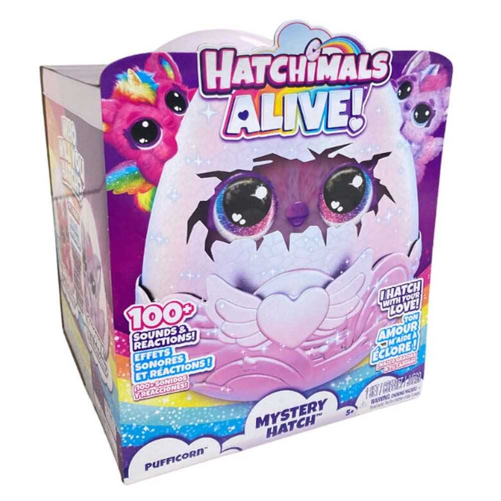 hatchimals alive secret hatch pufficorn ( spin master - 6069132 )