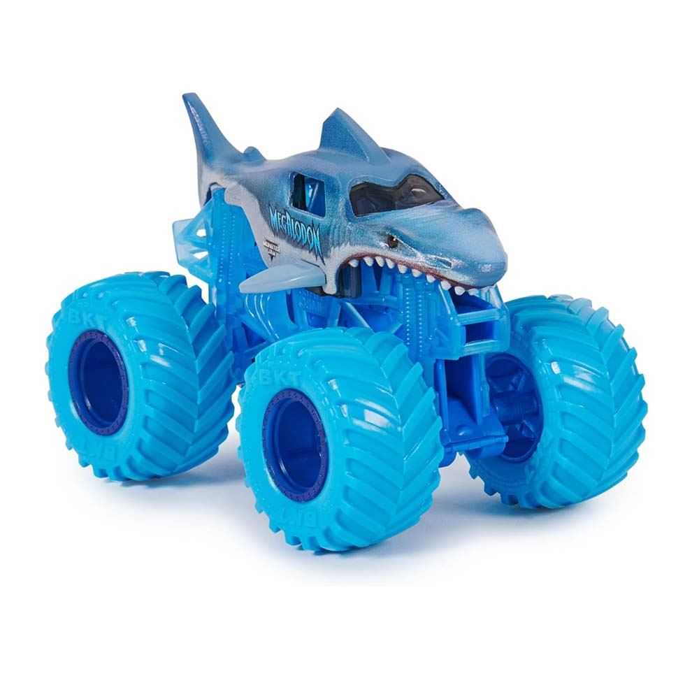 monster jam 1:64 megalodon vs hooked ( spin master - 6069872)