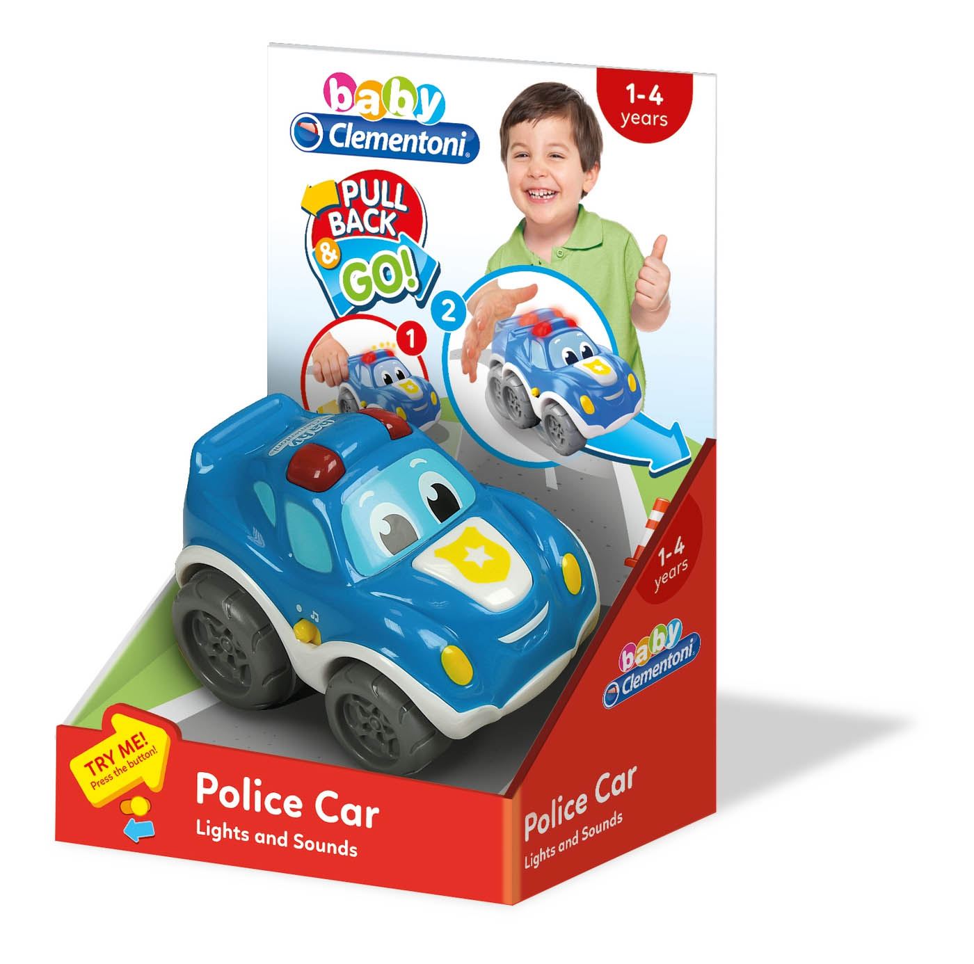 coche policia retrofriccion (clementoni - 17179)