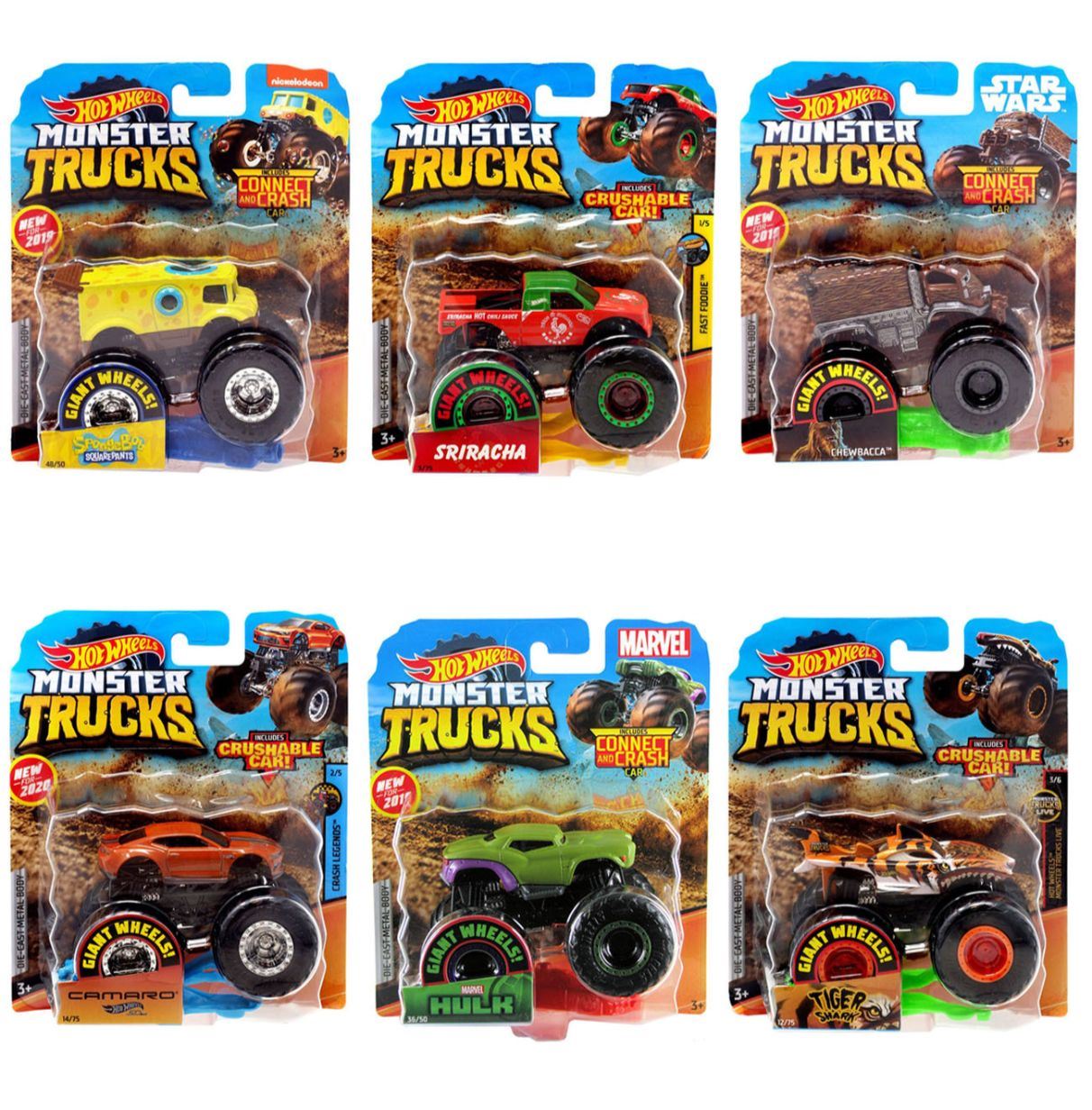 hot wheels monster truck basicos surtidos (mattel fyj44)