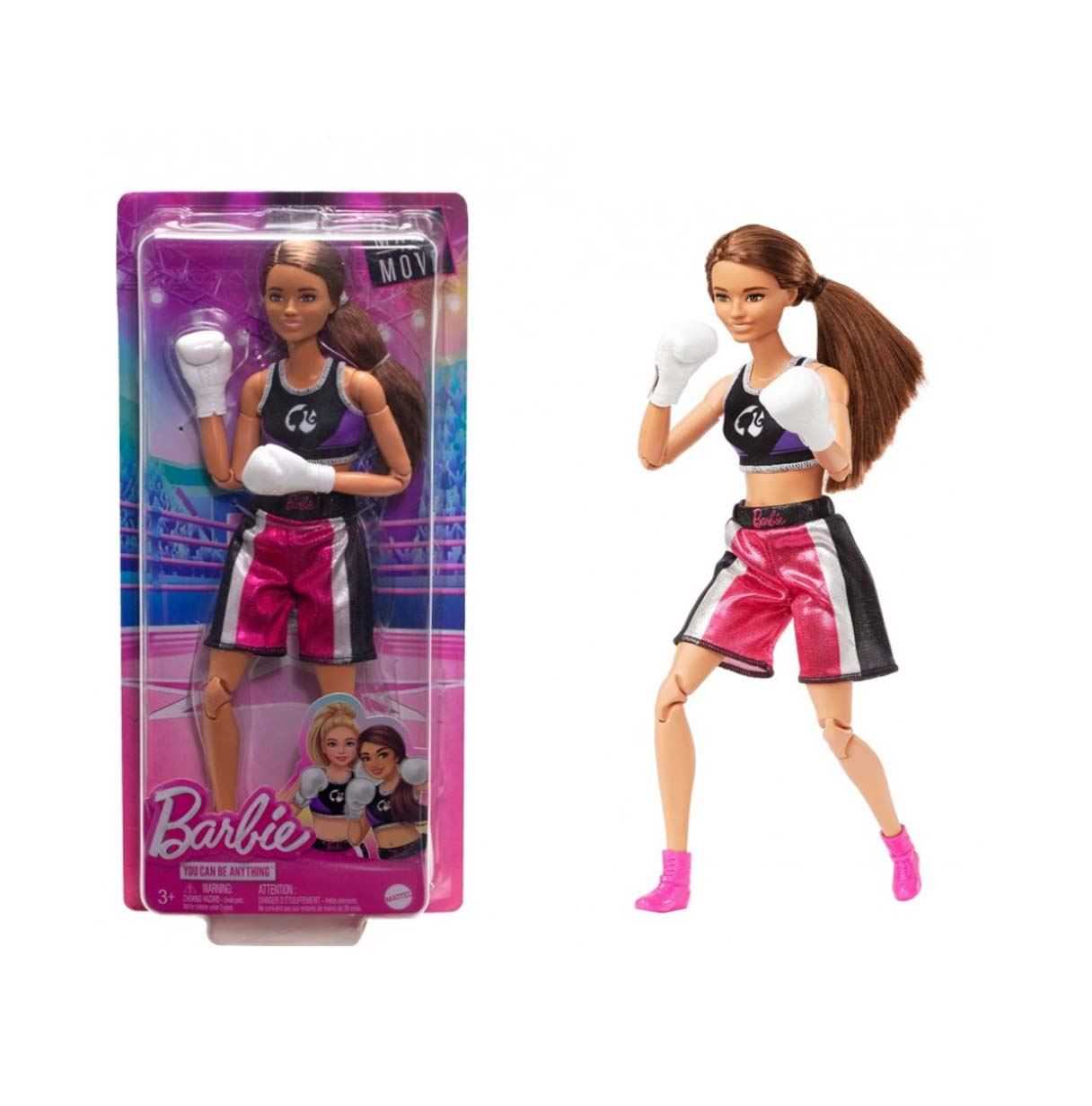 barbie made to move boxeadora ( mattel - hrg40)