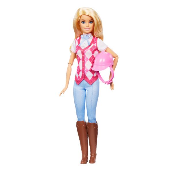 barbie muÑeca jinete equitacion ( mattel -hxj38)