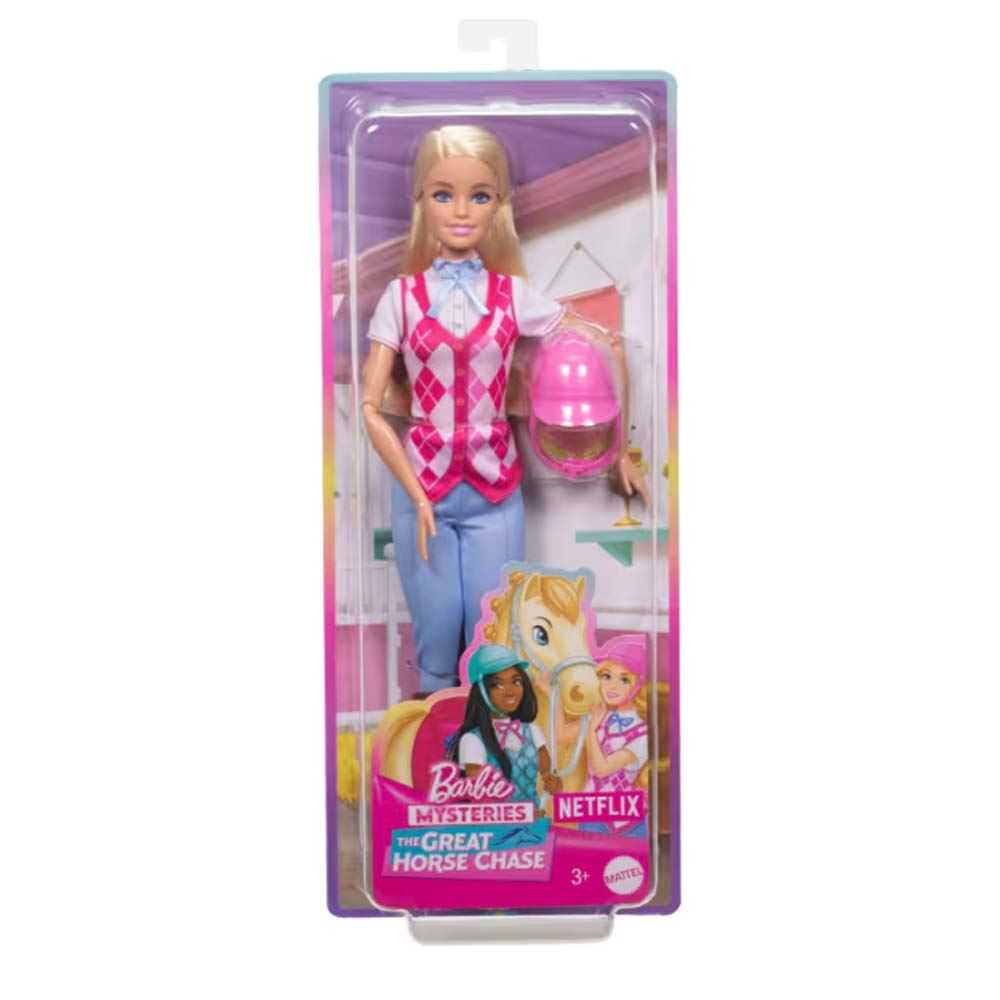 barbie muÑeca jinete equitacion ( mattel -hxj38)