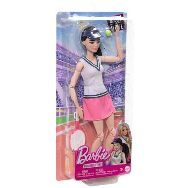 barbie made to move muÑeca tenista( mattel - hkt73)