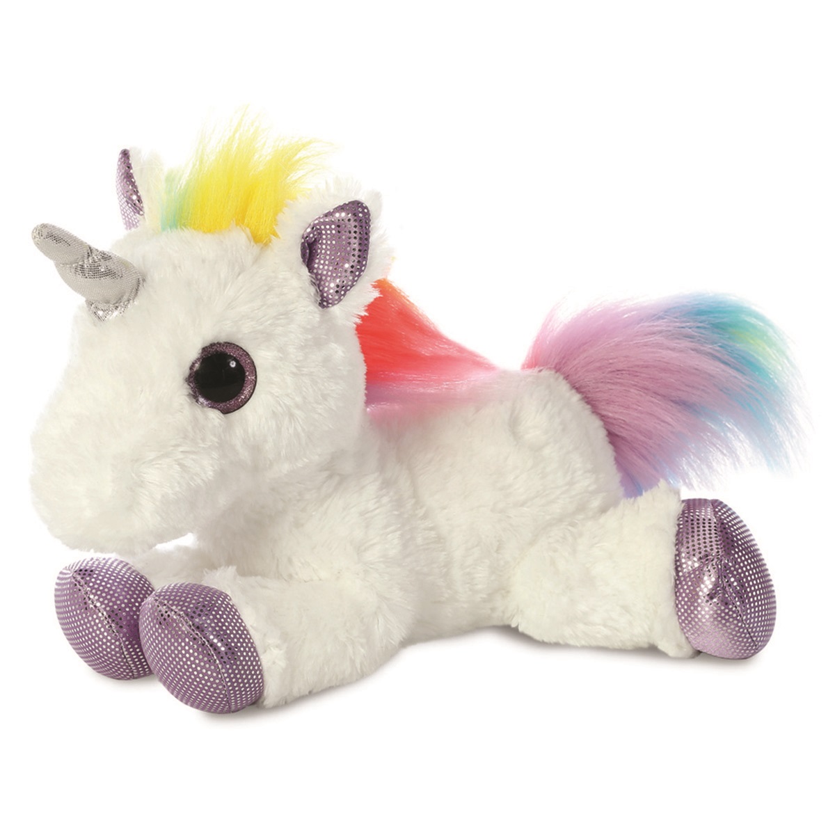 peluche unicornio blanco multicolor 31 cm (apex - 60857)