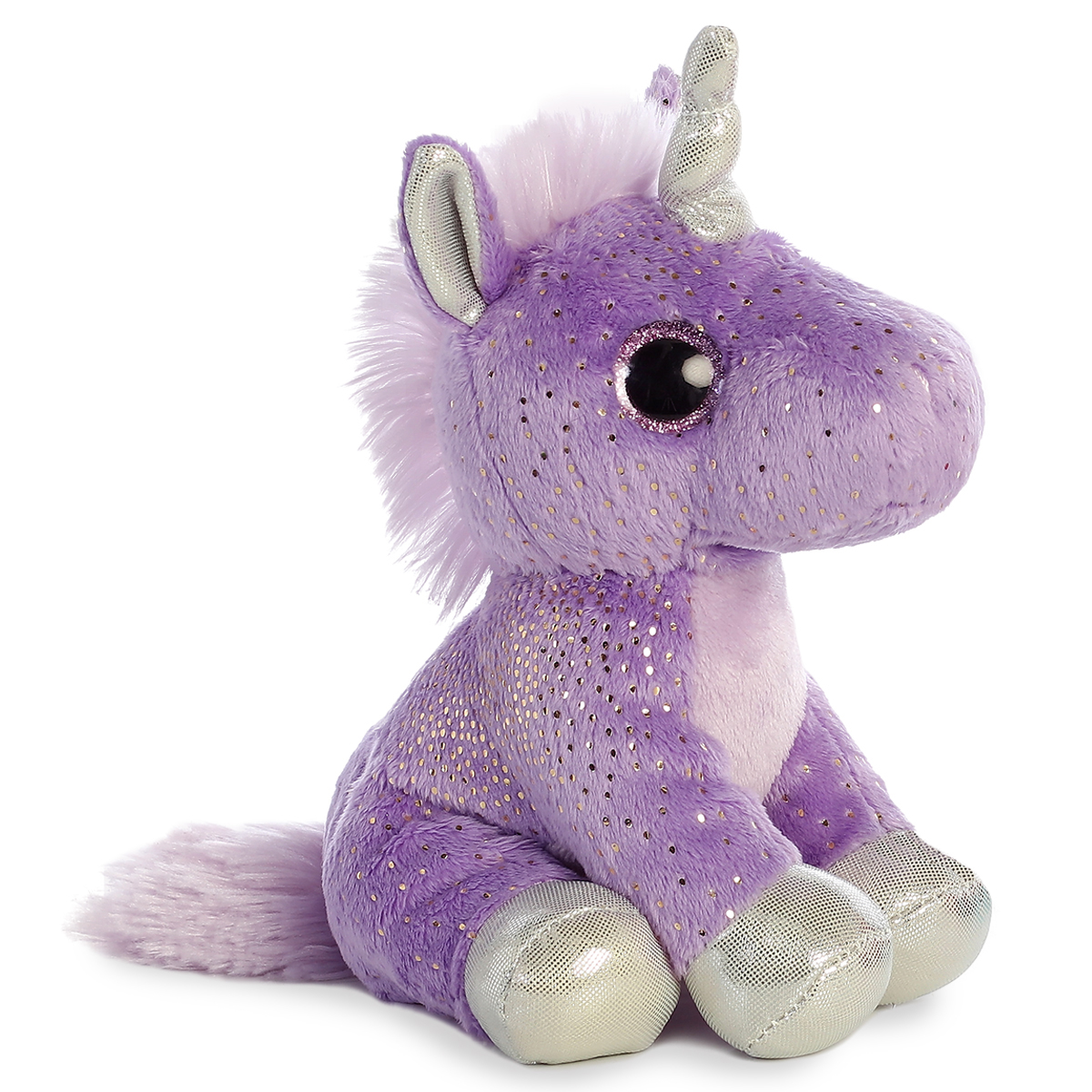 peluche unicornio malva 18 cm (apexx - 60878)