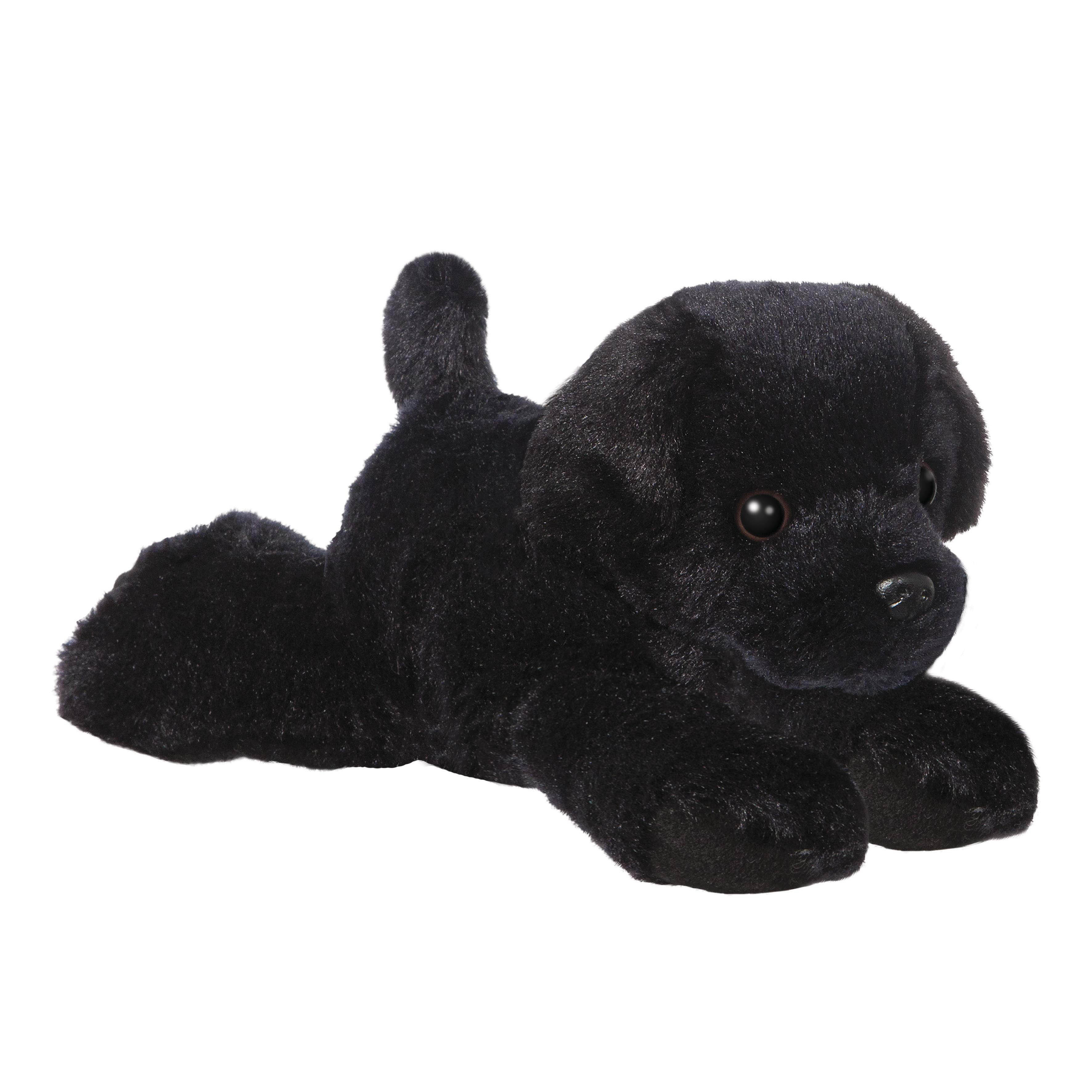 peluche mini flopsies perro labrador negro 21 cm (apex - 31295)