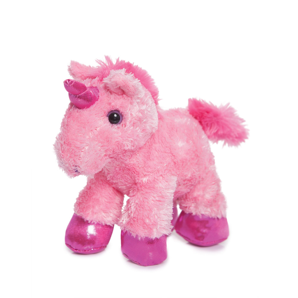 peluche mini flopsie unicornio rosa 21 cm ( apex - 60327)