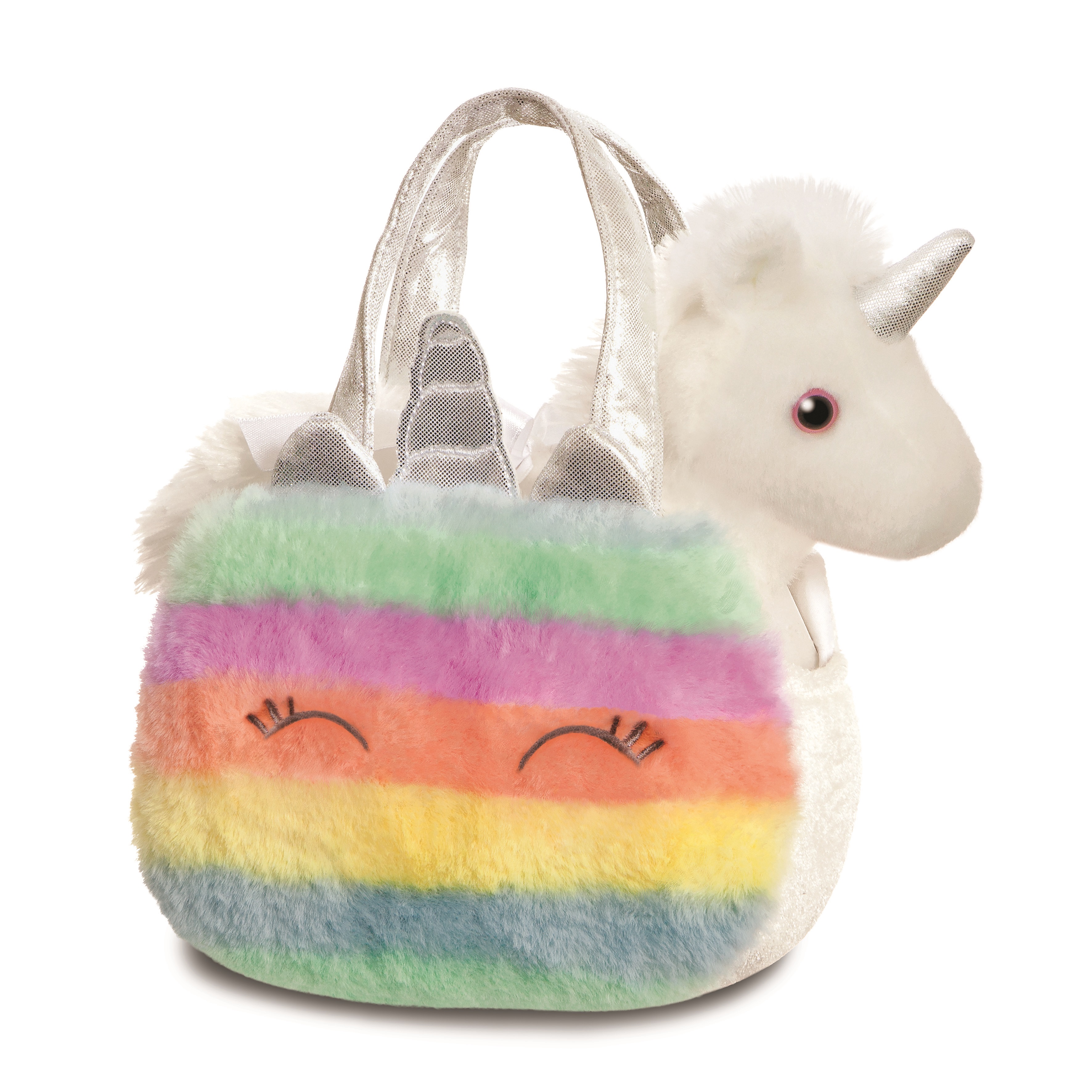 peluche fancy pals bolso unicornio 21 cm (apex - 61363)