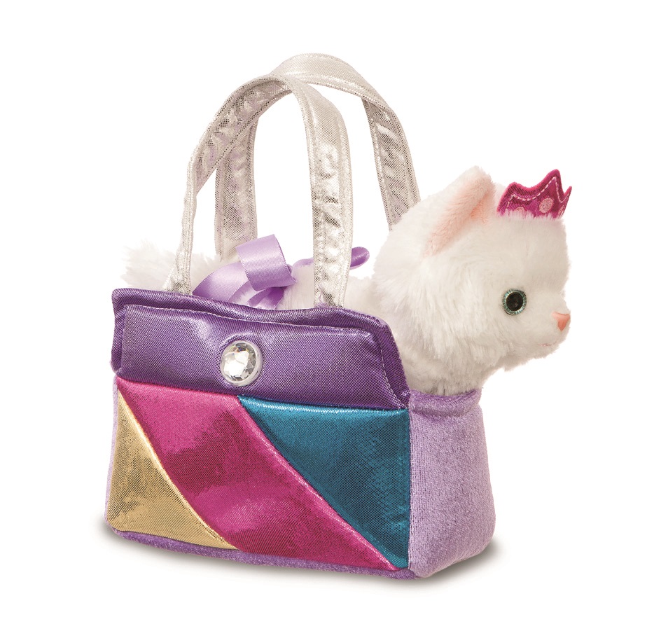 peluche fancy pals bolso gato 21 cm ( apex - 61172 )