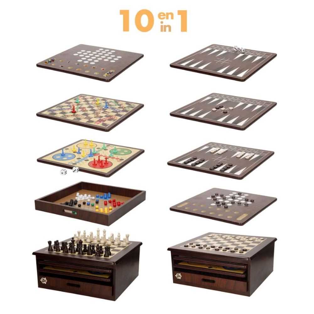 cb games 10 juegos en uno madera (color baby - 33074)